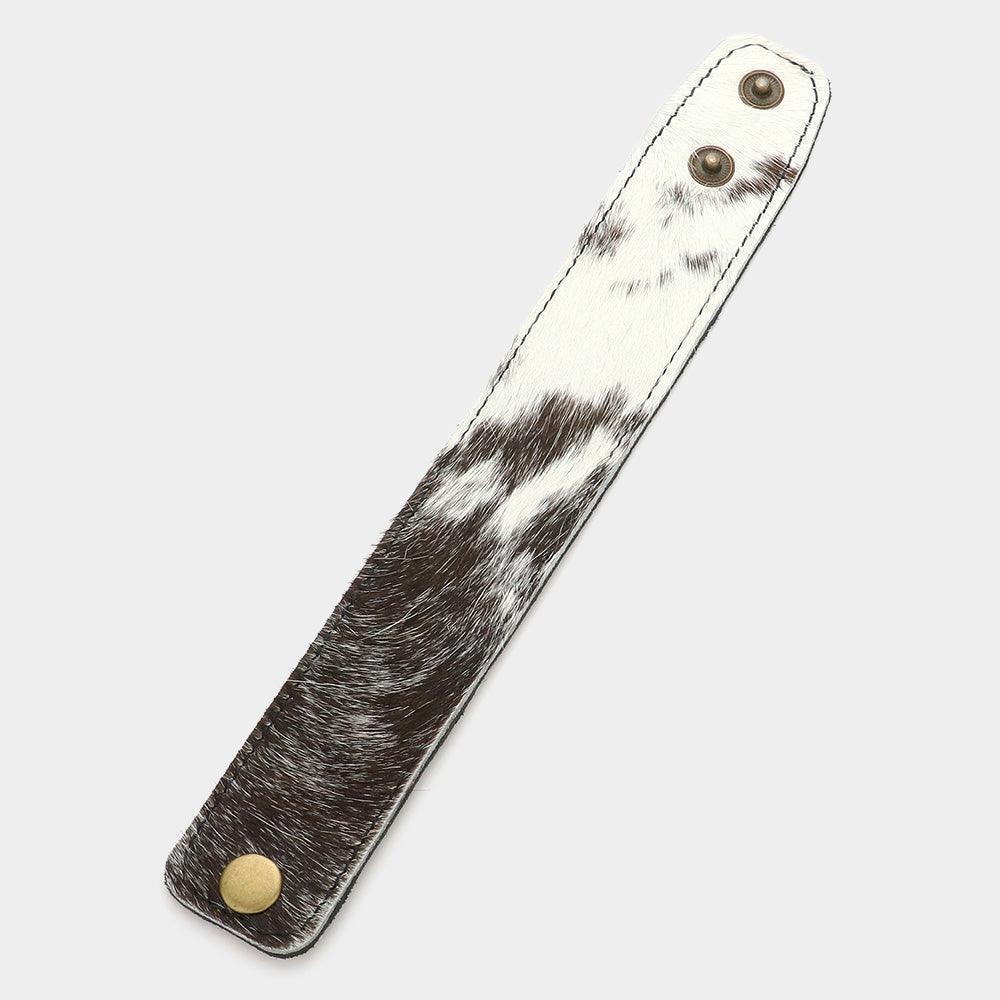 White Genuine Fur Calf Bracelet - Jewelry Store by Erik Rayo