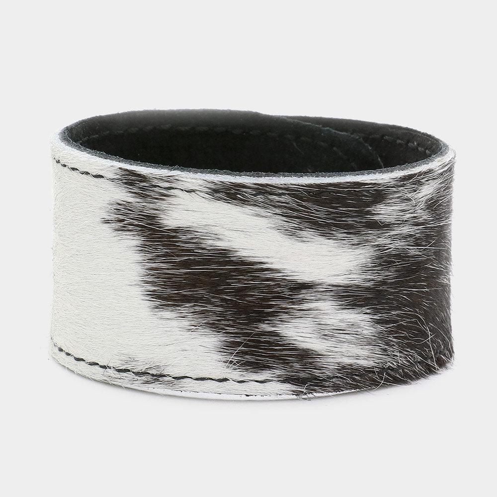 White Genuine Fur Calf Bracelet - Jewelry Store by Erik Rayo