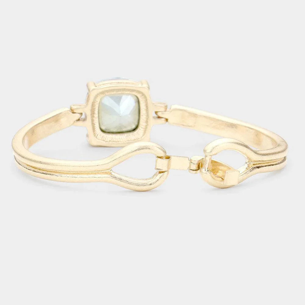 Yellow Square Stone Accented Bracelet - Jewelry Store by Erik Rayo