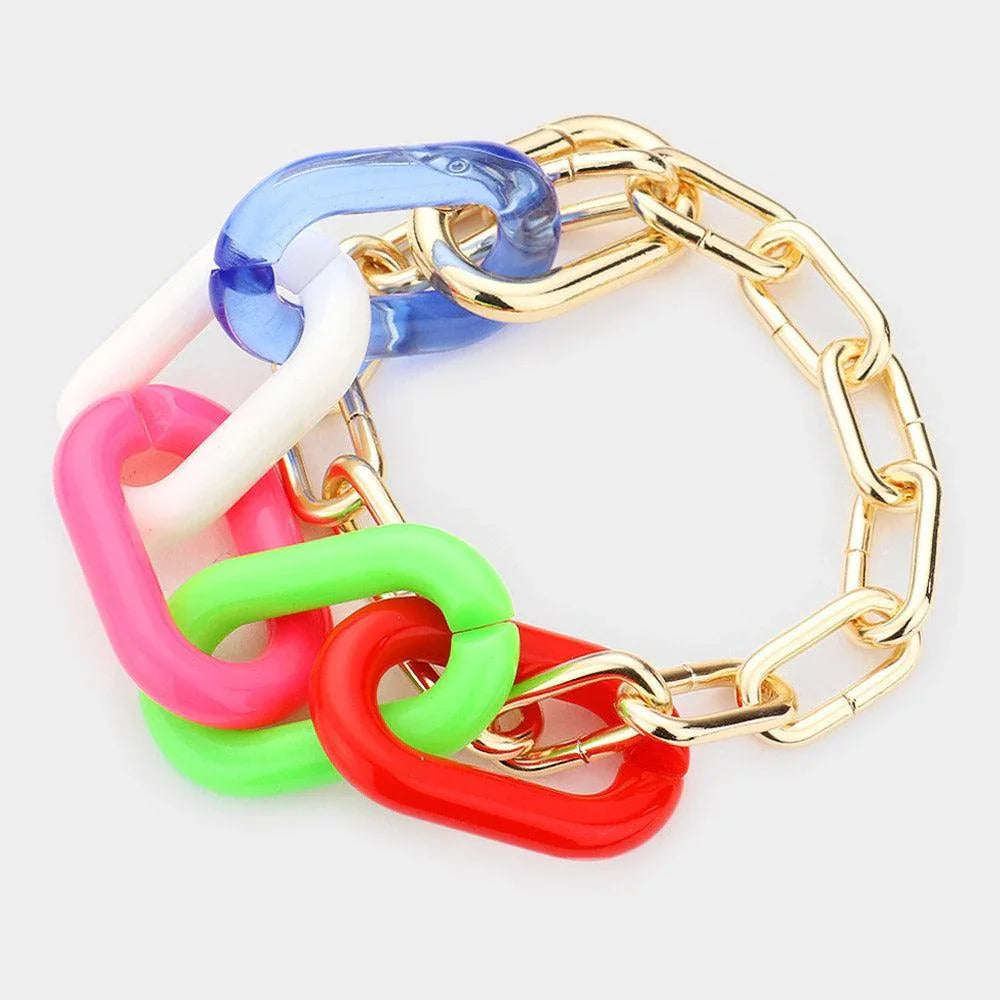 Open Resin Oval Link Bracelet - Jewelry Store by Erik Rayo