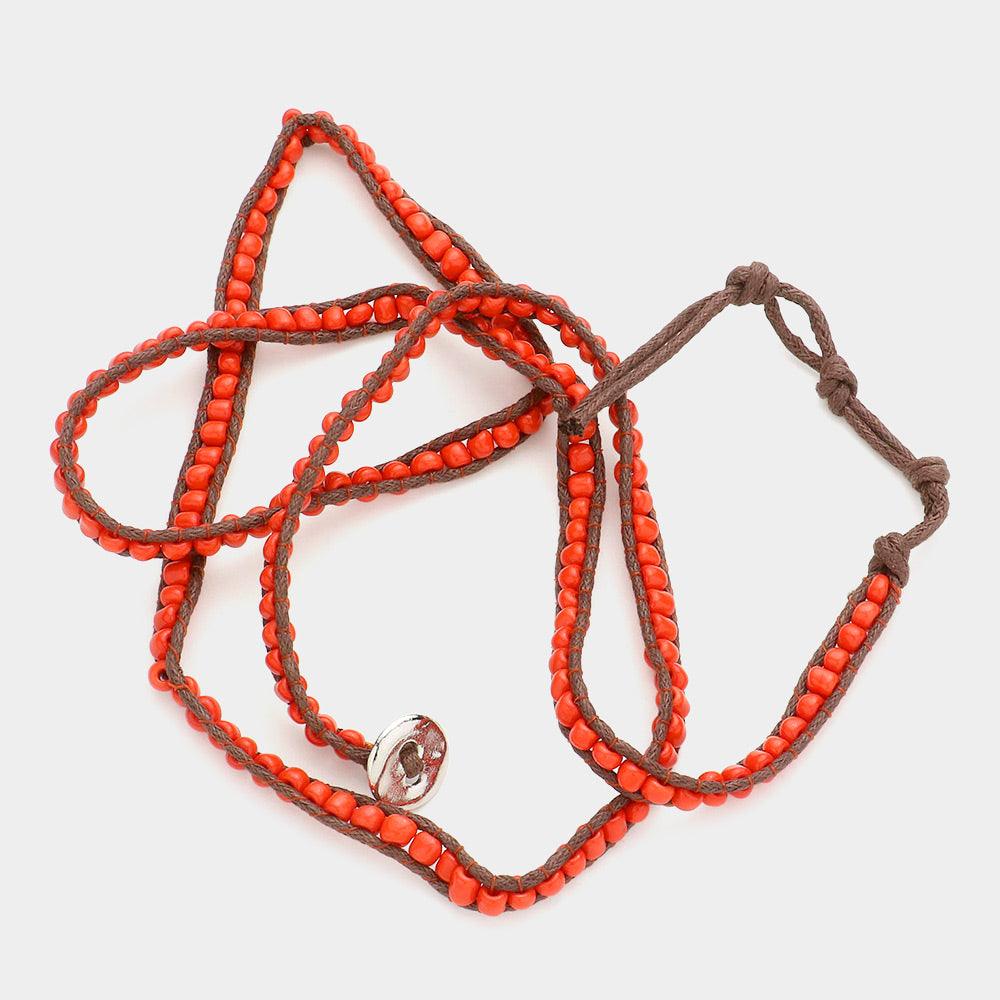 Boho Bead Long Wrap Bracelet - Jewelry Store by Erik Rayo