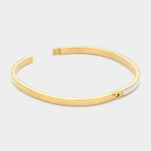 Load image into Gallery viewer, Black Stainless Steel Enamel Pointed Bracelet
