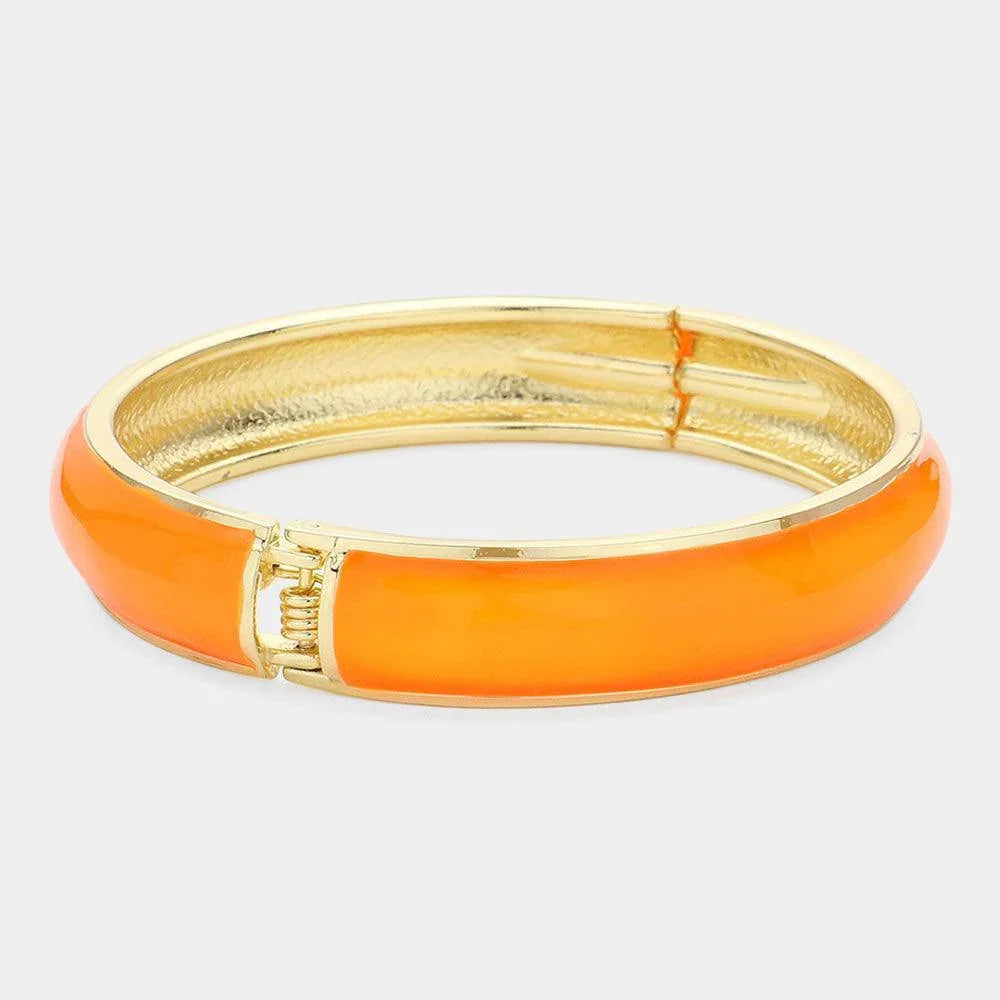 Enamel Hinged Bangle Bracelet - Jewelry Store by Erik Rayo