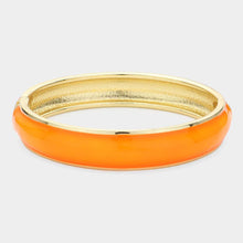 Load image into Gallery viewer, Enamel Hinged Bangle Bracelet
