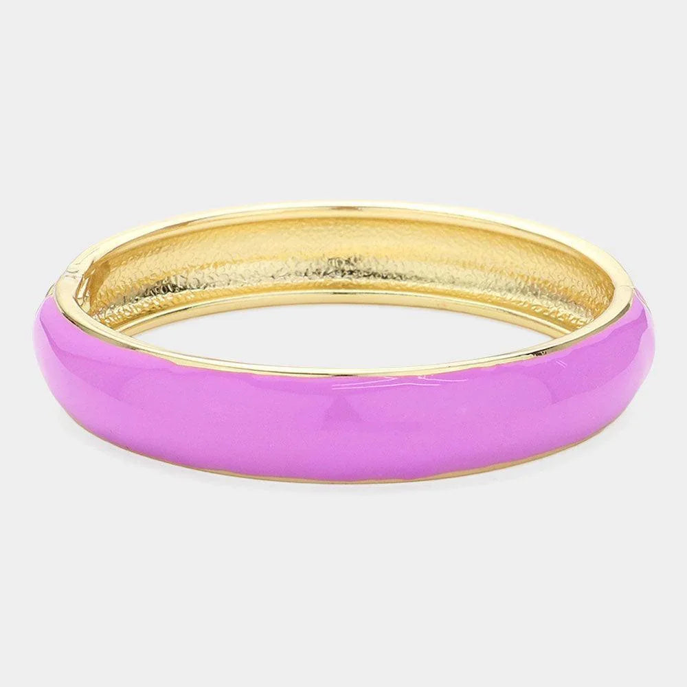 Enamel Hinged Bangle Bracelet - Jewelry Store by Erik Rayo