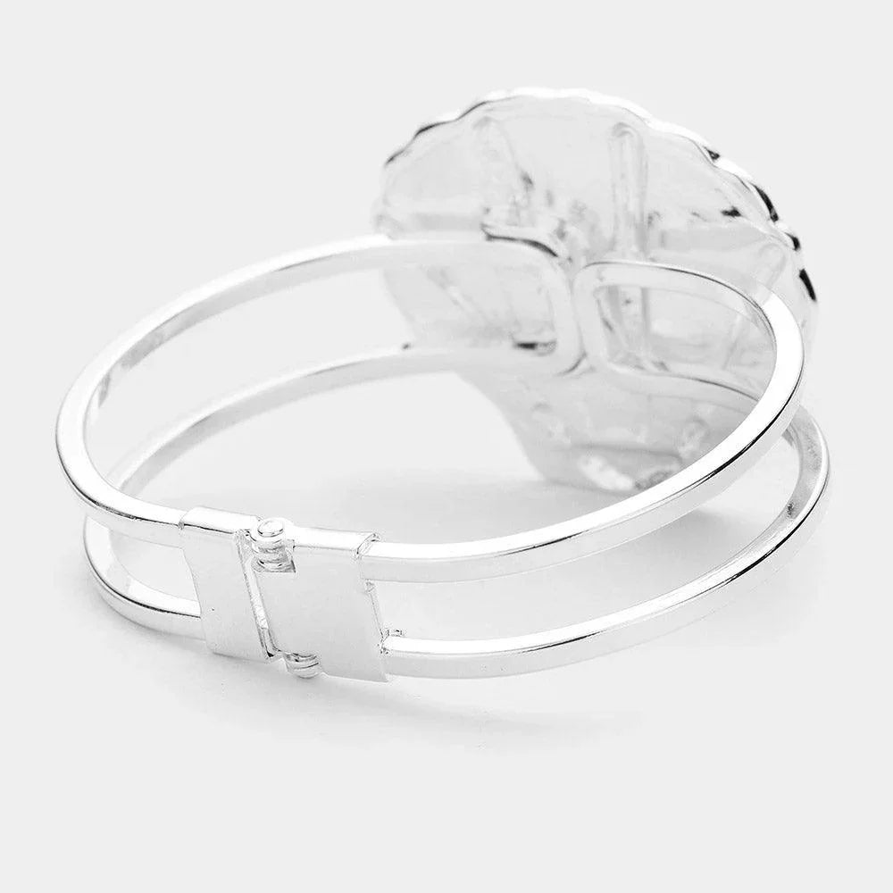 Abalone Shell Hinged Bracelet - Jewelry Store by Erik Rayo