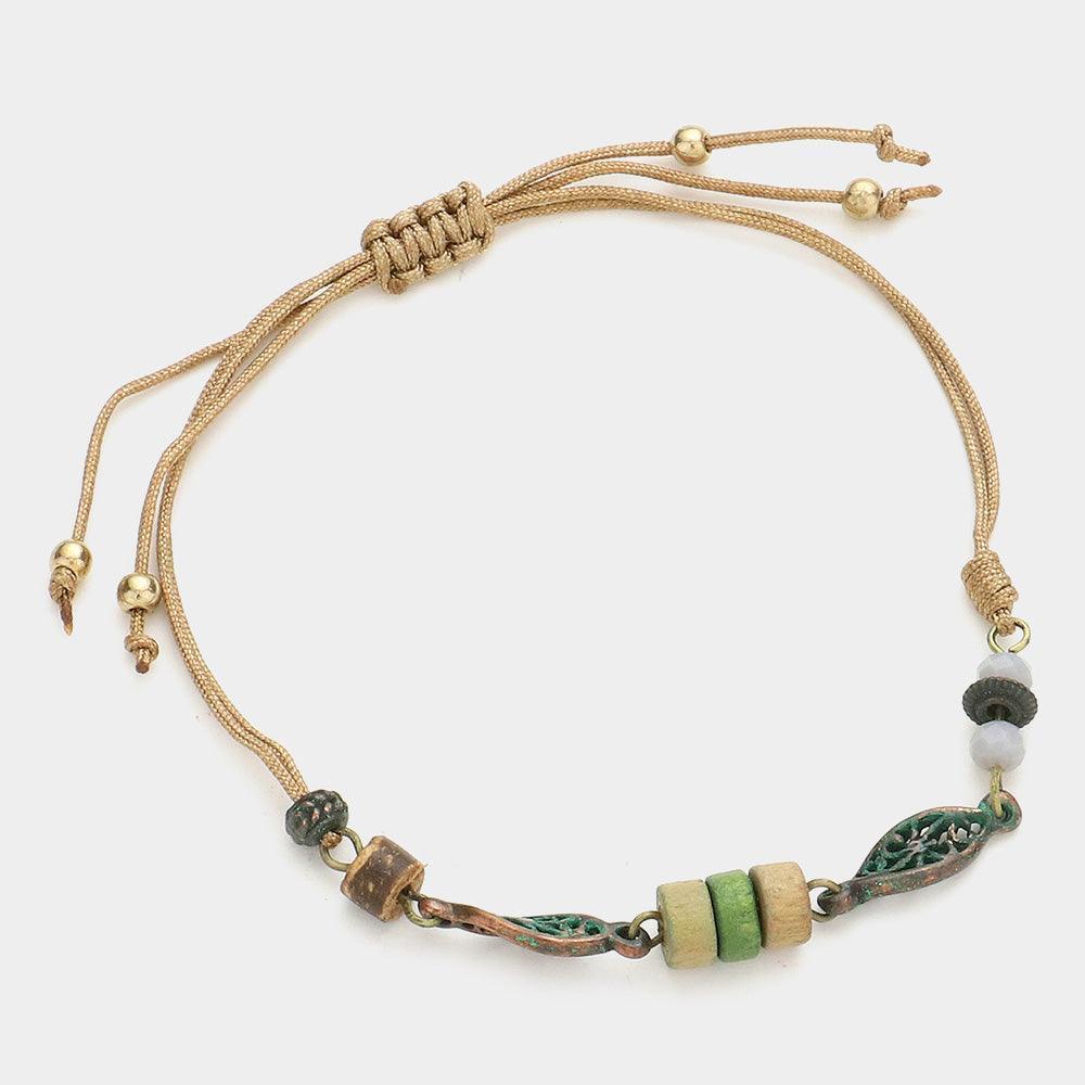 Wooden bead cinch bracelet - Jewelry Store by Erik Rayo