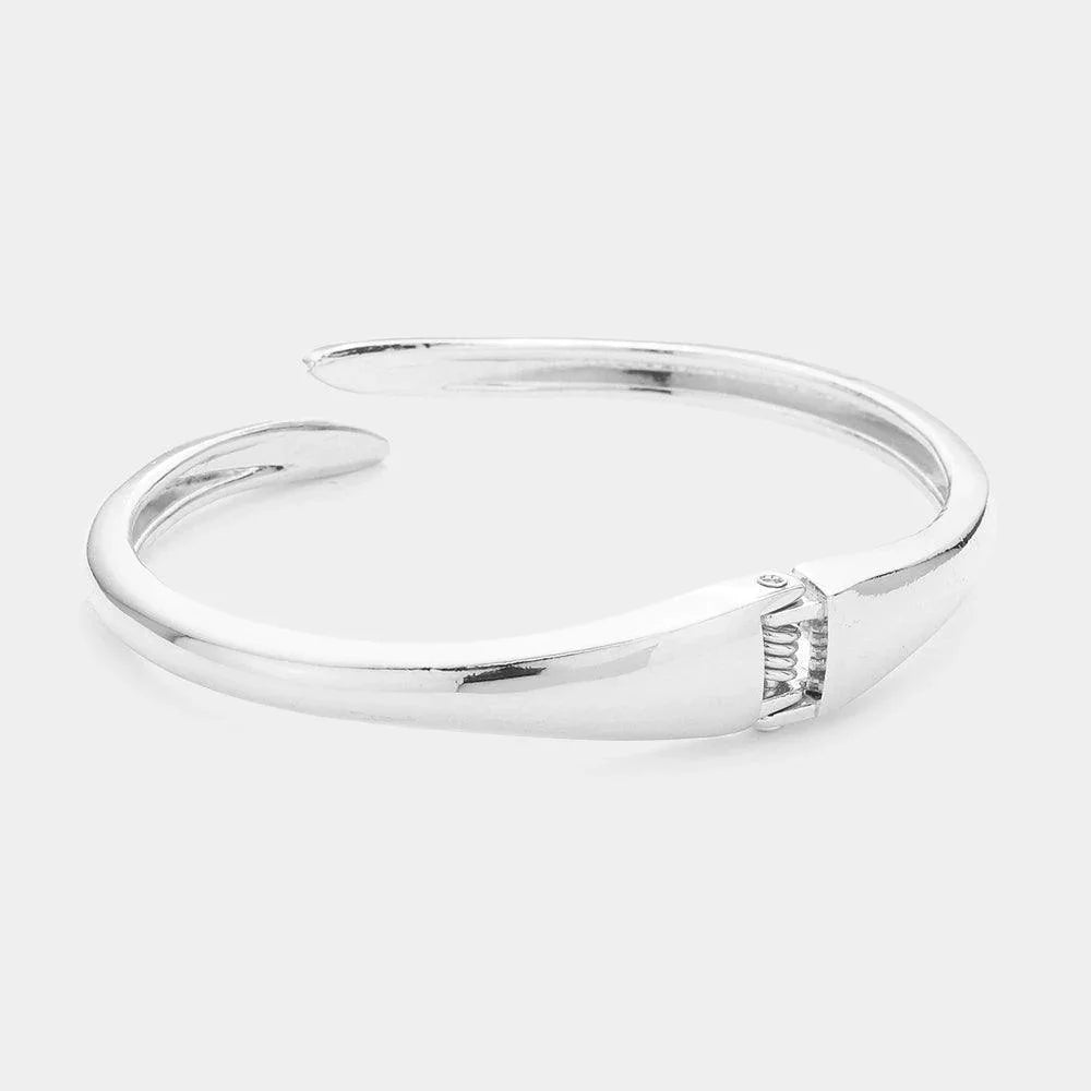 Rhinestone Embellished Hinged Bracelet - Jewelry Store by Erik Rayo