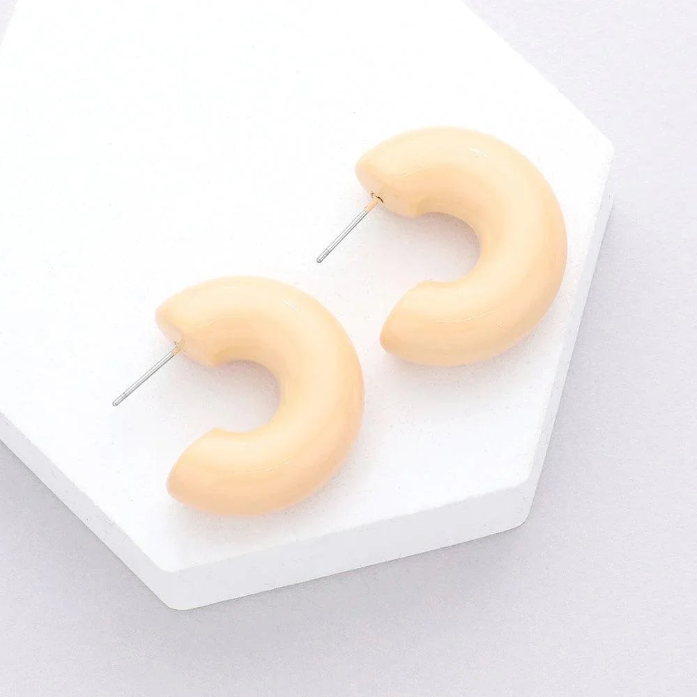Resin Hoop Earrings - Jewelry Store by Erik Rayo