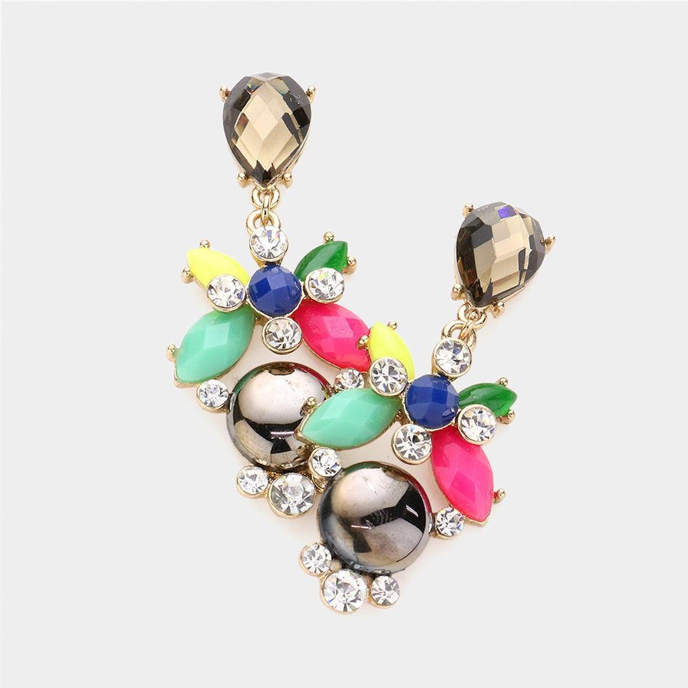 Multi Bead Cluster Earrings - Jewelry Store by Erik Rayo