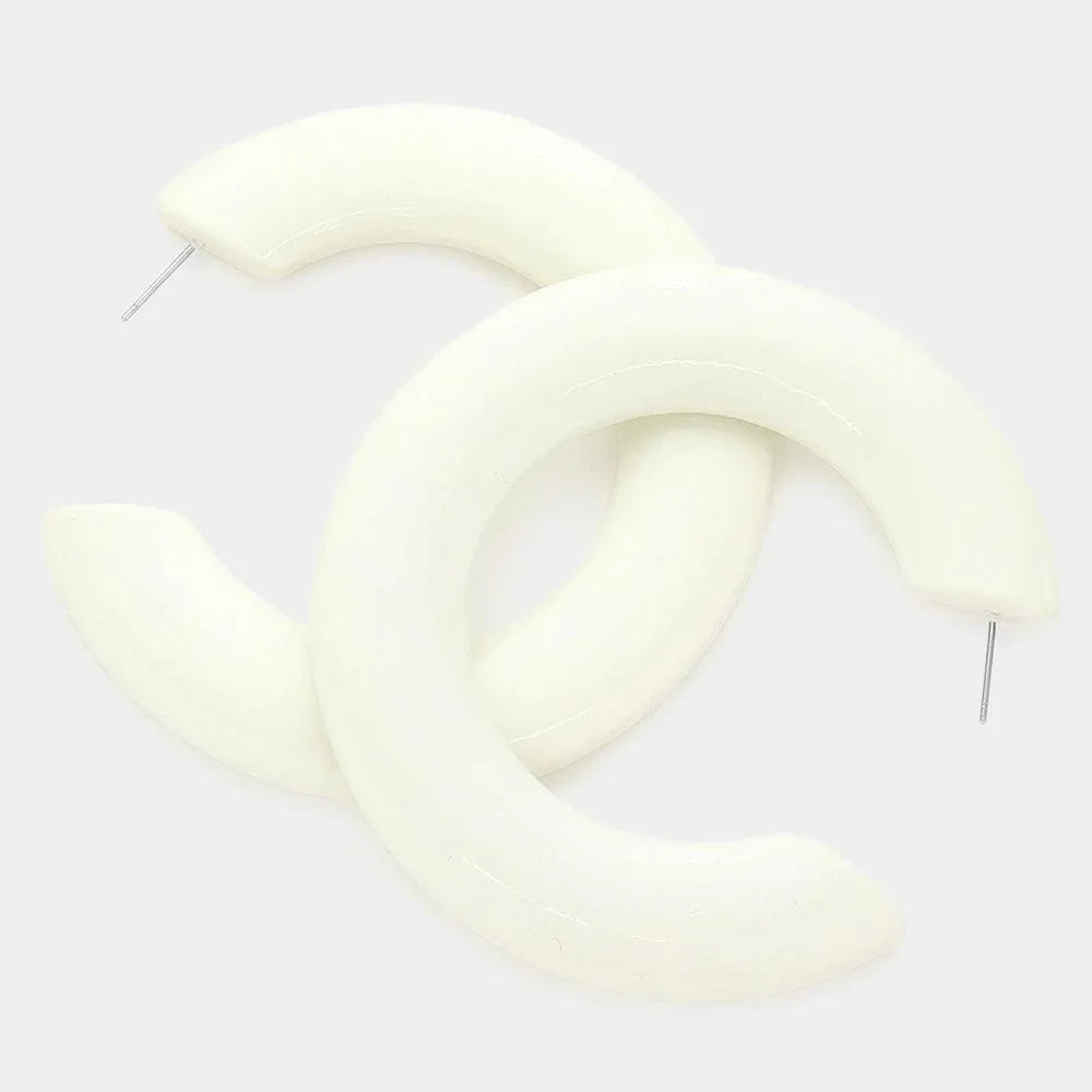 Resin Hoop Earrings - Jewelry Store by Erik Rayo