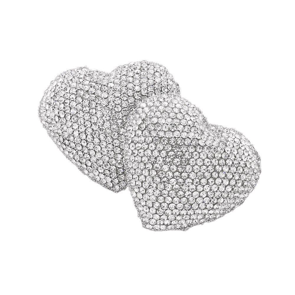 Clear Bling Heart Earrings - Jewelry Store by Erik Rayo