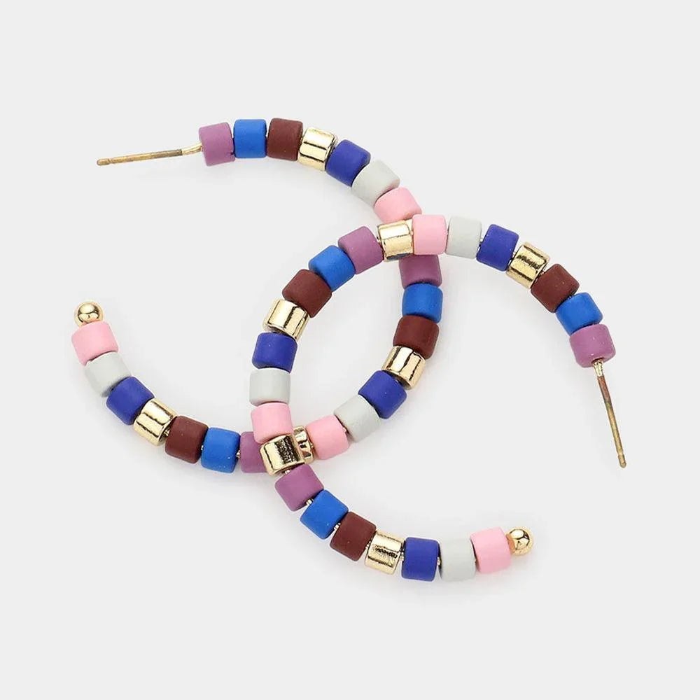 Colorful Bead Hoop Earrings - Jewelry Store by Erik Rayo