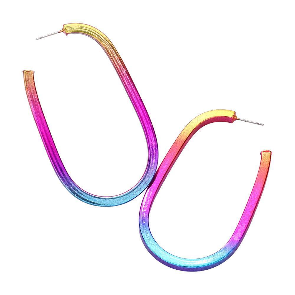 Colored Metal Hoop Earrings - Jewelry Store by Erik Rayo