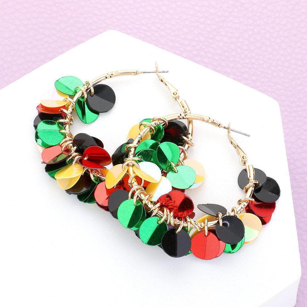 Petal Cluster Hoop Earrings - Jewelry Store by Erik Rayo