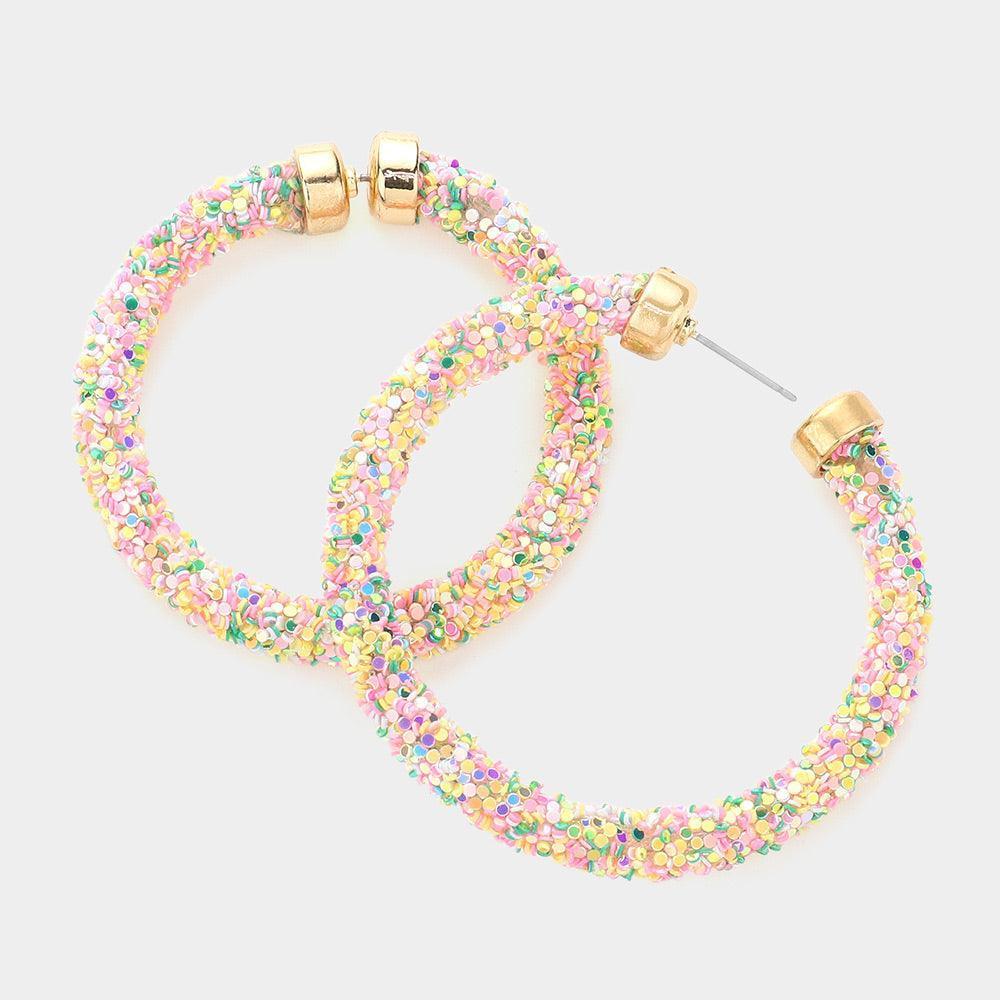 Confetti Cluster Hoop Earrings - Jewelry Store by Erik Rayo