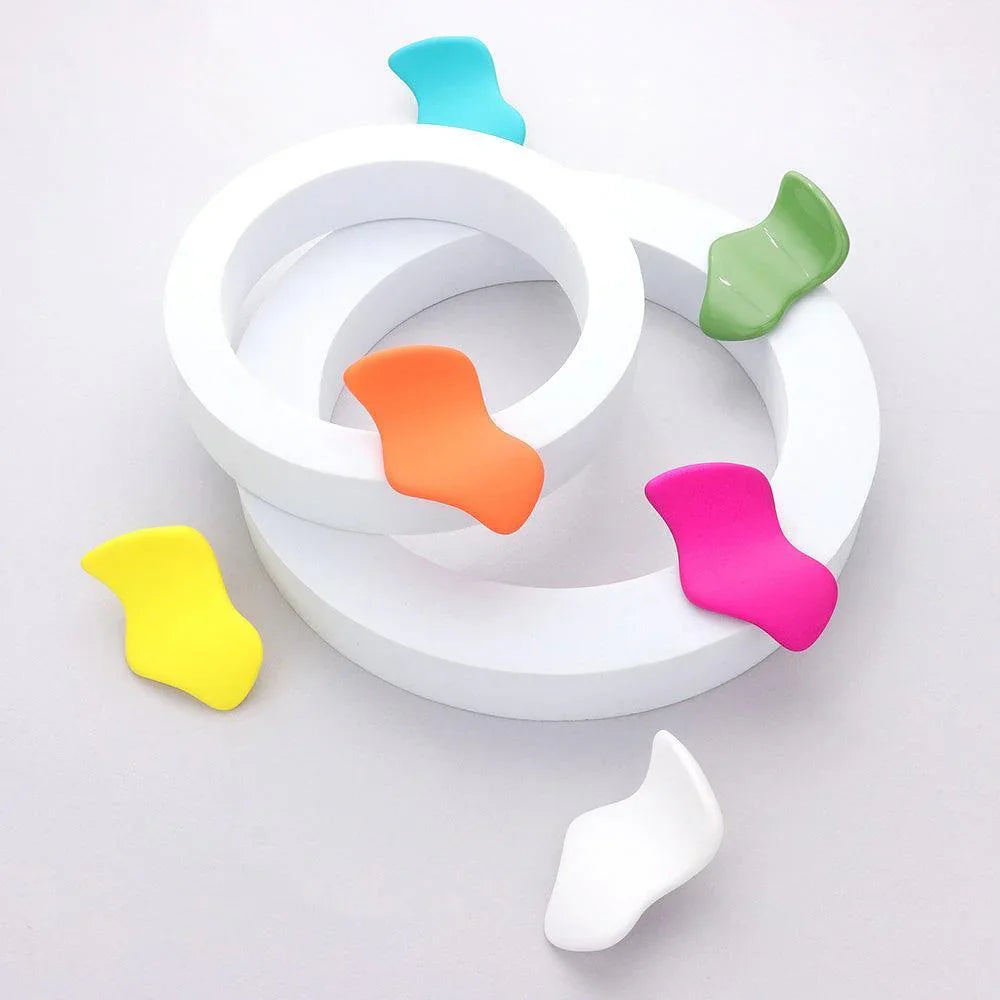 Blue Colored Abstract Earrings - Jewelry Store by Erik Rayo