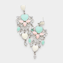 Load image into Gallery viewer, Heart Chandelier Earrings
