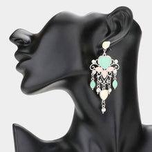 Load image into Gallery viewer, Heart Chandelier Earrings
