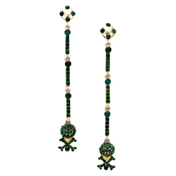 Green Fashion Earrings