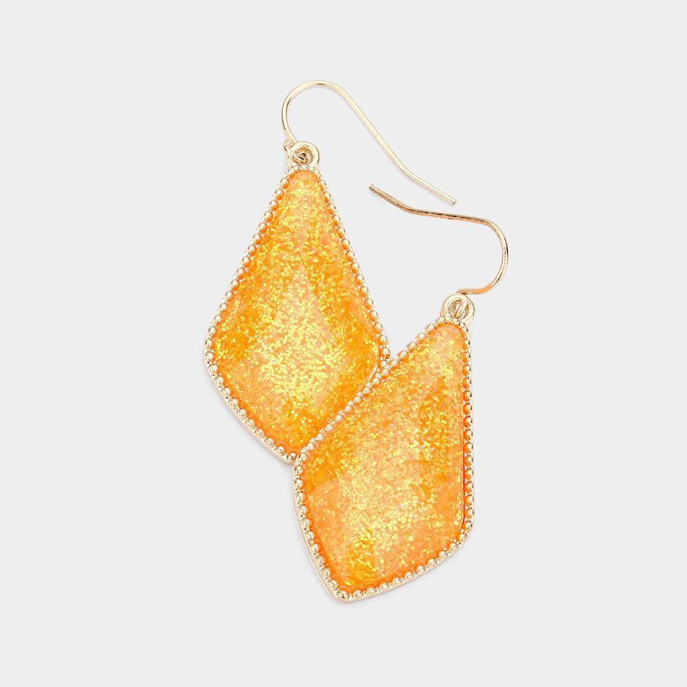 Glitter Geometric Dangle Earrings - Jewelry Store by Erik Rayo