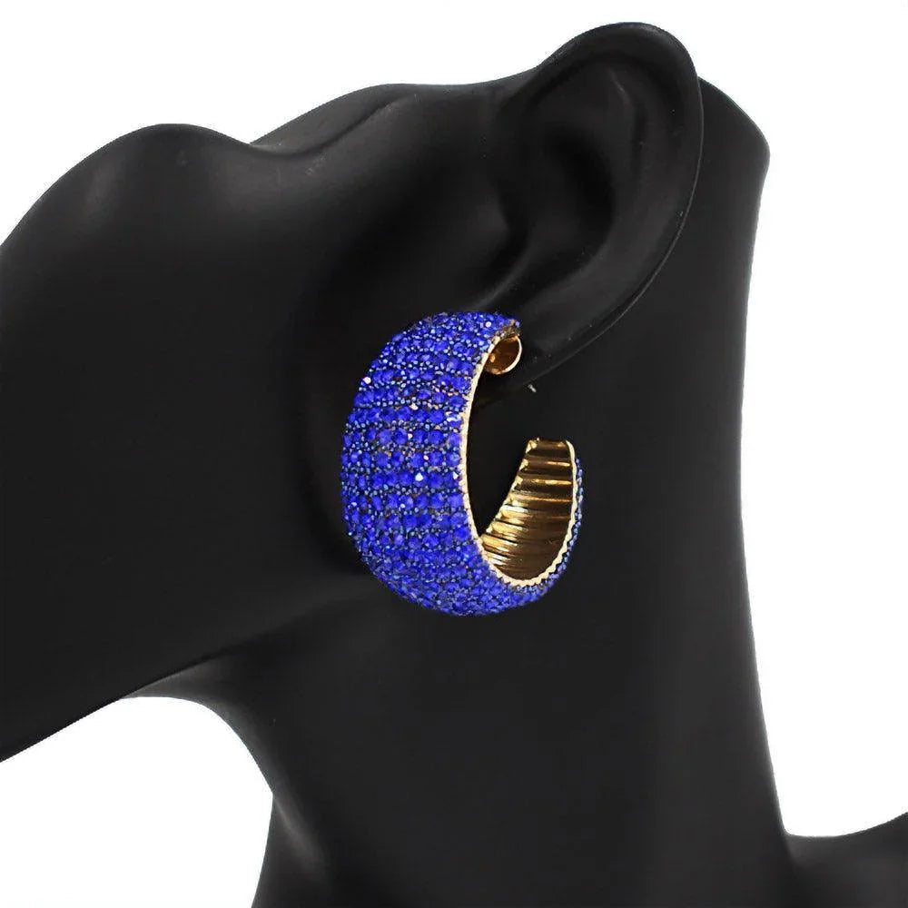 Gold Bling Hoop Earrings - Jewelry Store by Erik Rayo