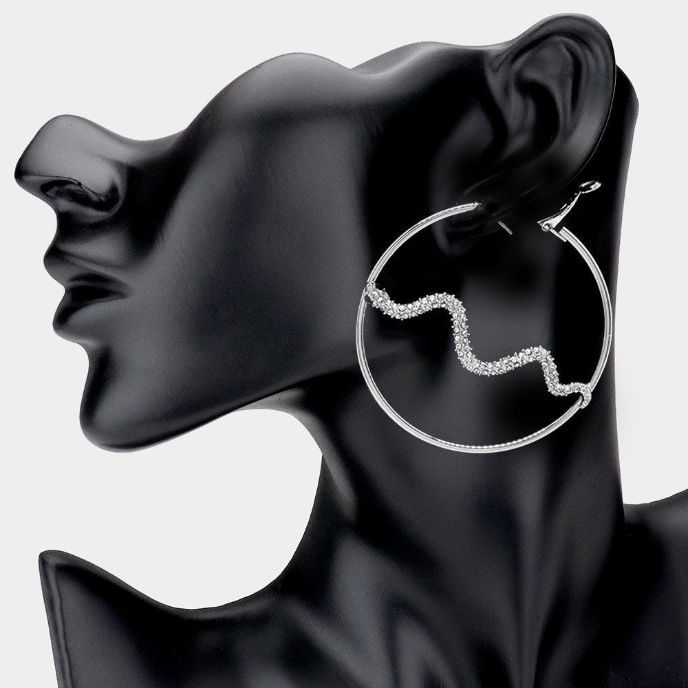 Snake Centered Hoop Earrings - Jewelry Store by Erik Rayo