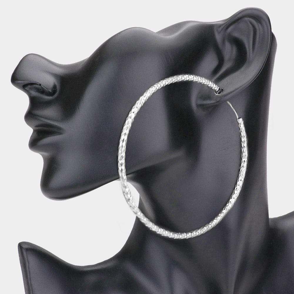 Oversized Metal Hoop Earrings - Jewelry Store by Erik Rayo