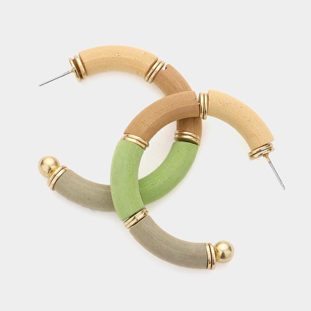 Wood Hoop Earrings - Jewelry Store by Erik Rayo