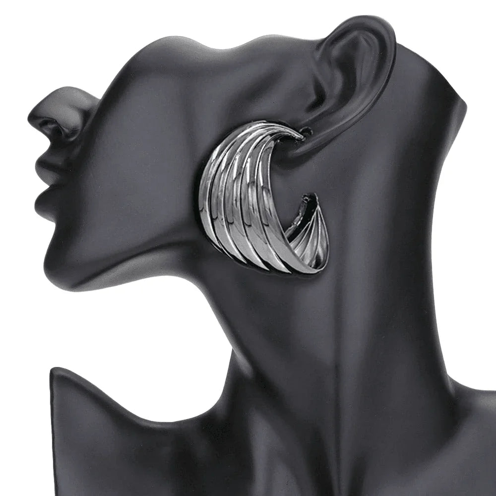 Abstract Metal Earrings - Jewelry Store by Erik Rayo