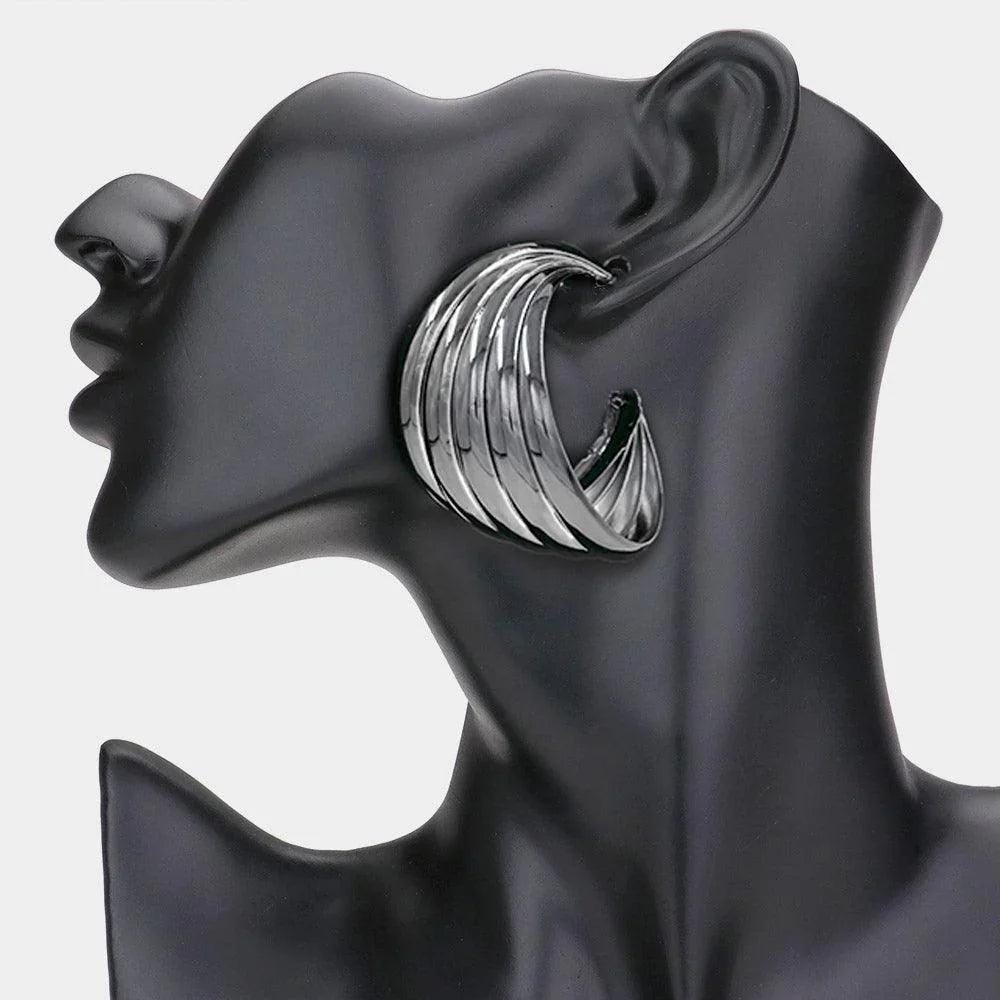 Abstract Metal Earrings - Jewelry Store by Erik Rayo