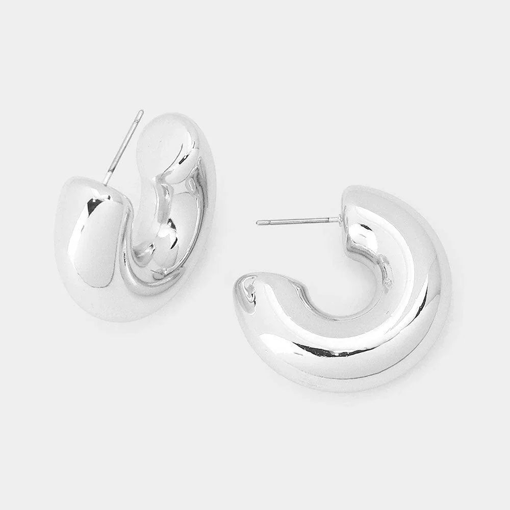 Thick Hoop Earrings - Jewelry Store by Erik Rayo
