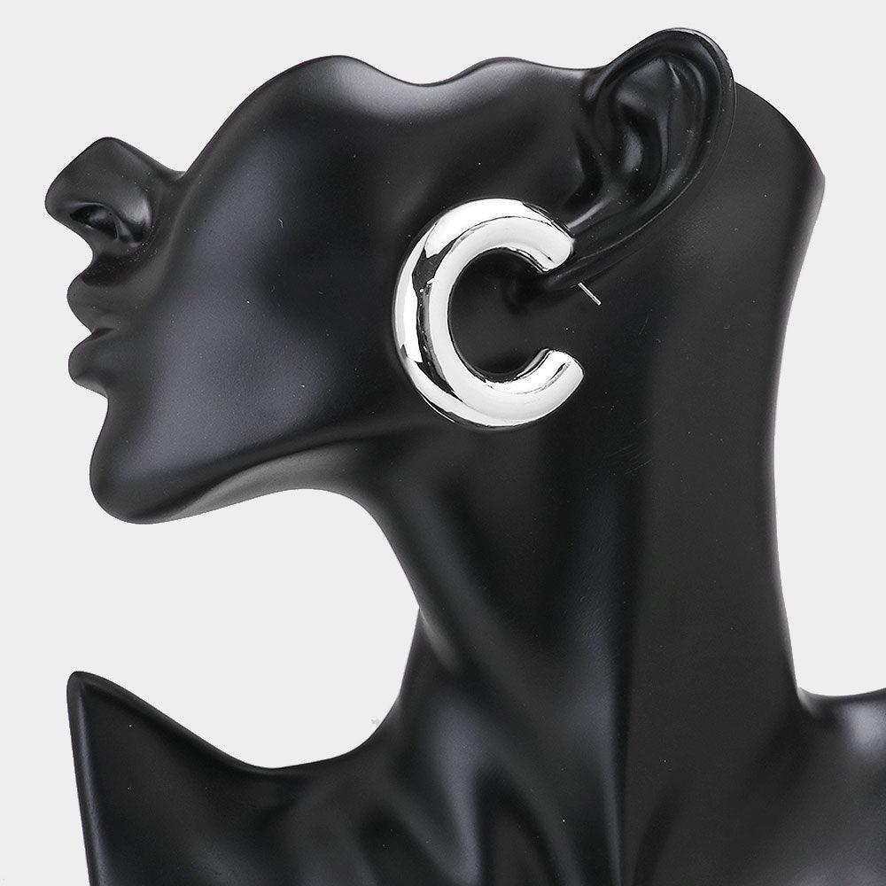 Thick Hoop Earrings - Jewelry Store by Erik Rayo