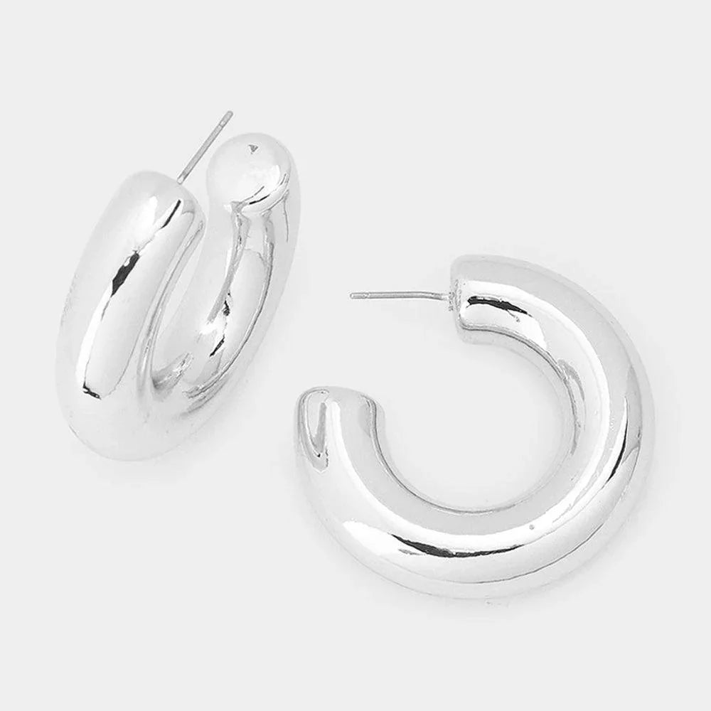 Thick Hoop Earrings - Jewelry Store by Erik Rayo