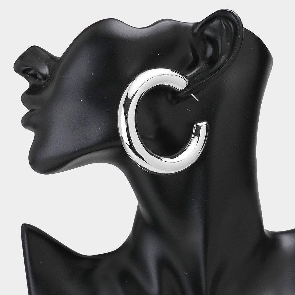 Thick Hoop Earrings - Jewelry Store by Erik Rayo