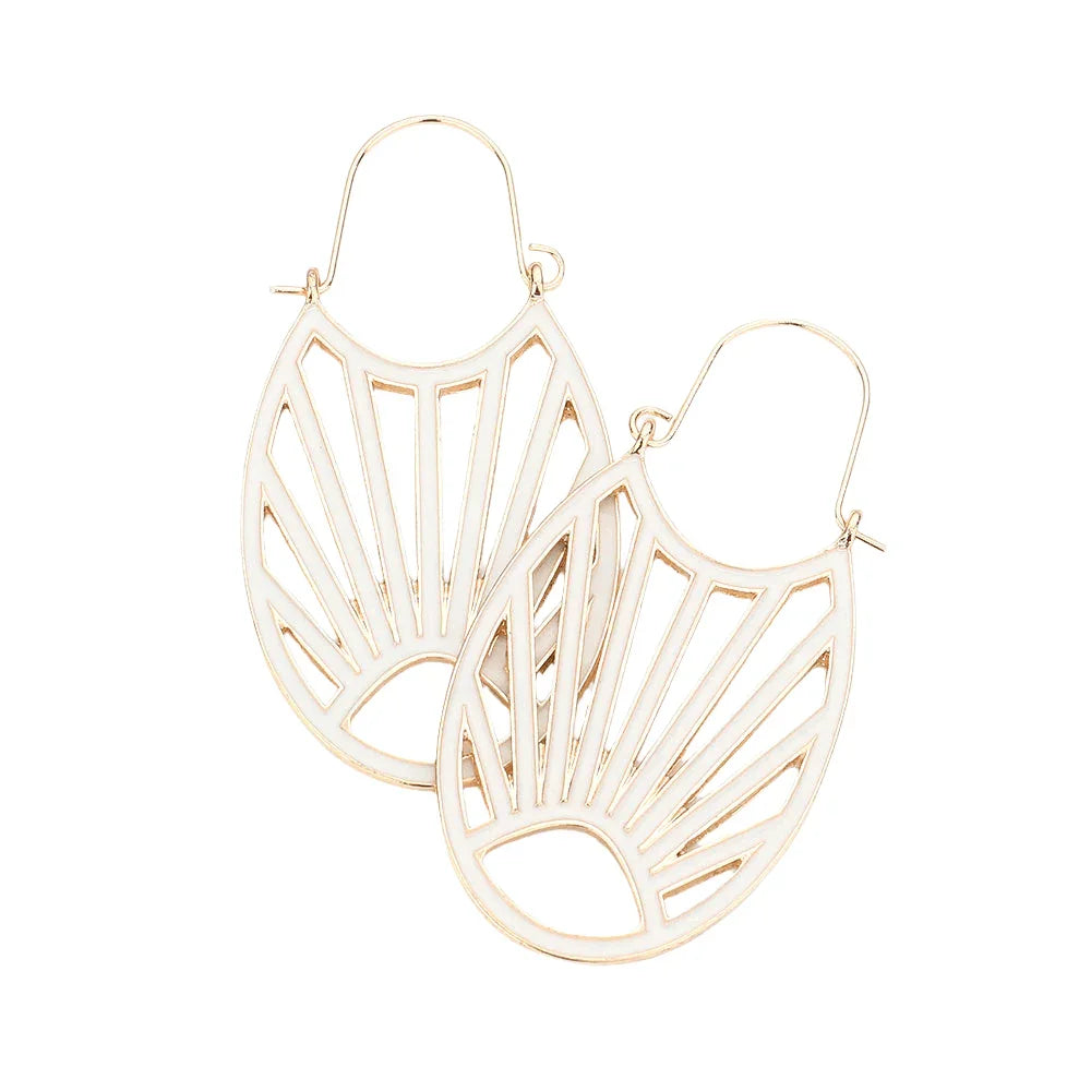 Abstract Enamel Metal Earrings - Jewelry Store by Erik Rayo
