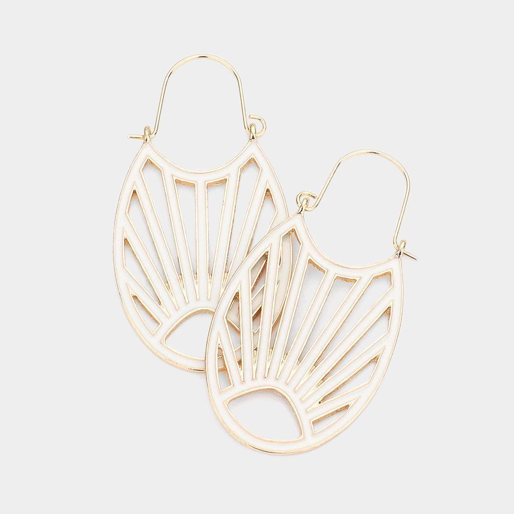 Abstract Enamel Metal Earrings - Jewelry Store by Erik Rayo