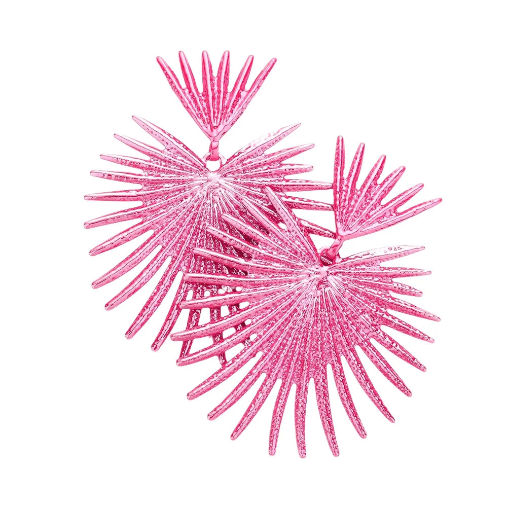 Fuchsia Colored Abstract Earrings - Jewelry Store by Erik Rayo