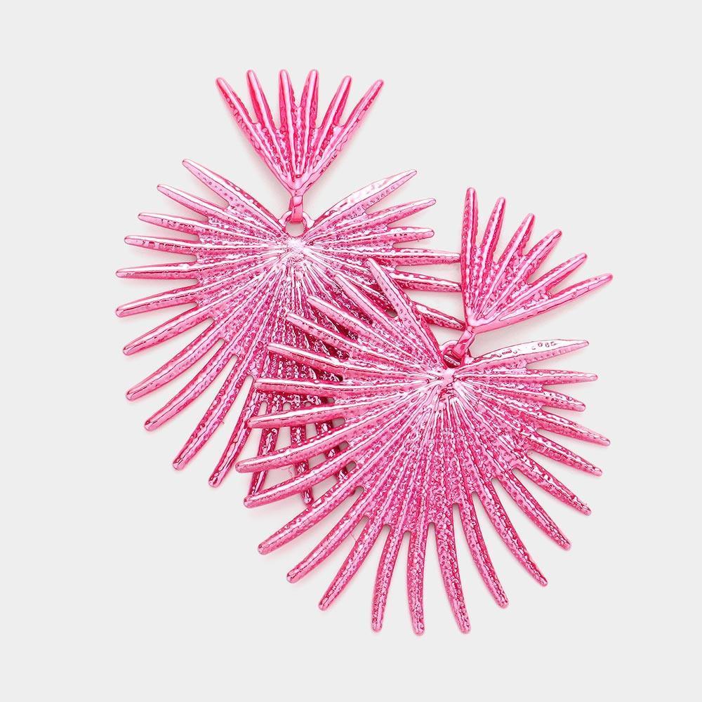 Fuchsia Colored Abstract Earrings - Jewelry Store by Erik Rayo