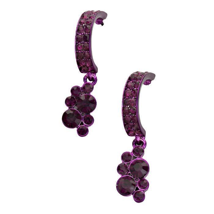 Pave Crystal Bubble Drop Earrings - Jewelry Store by Erik Rayo