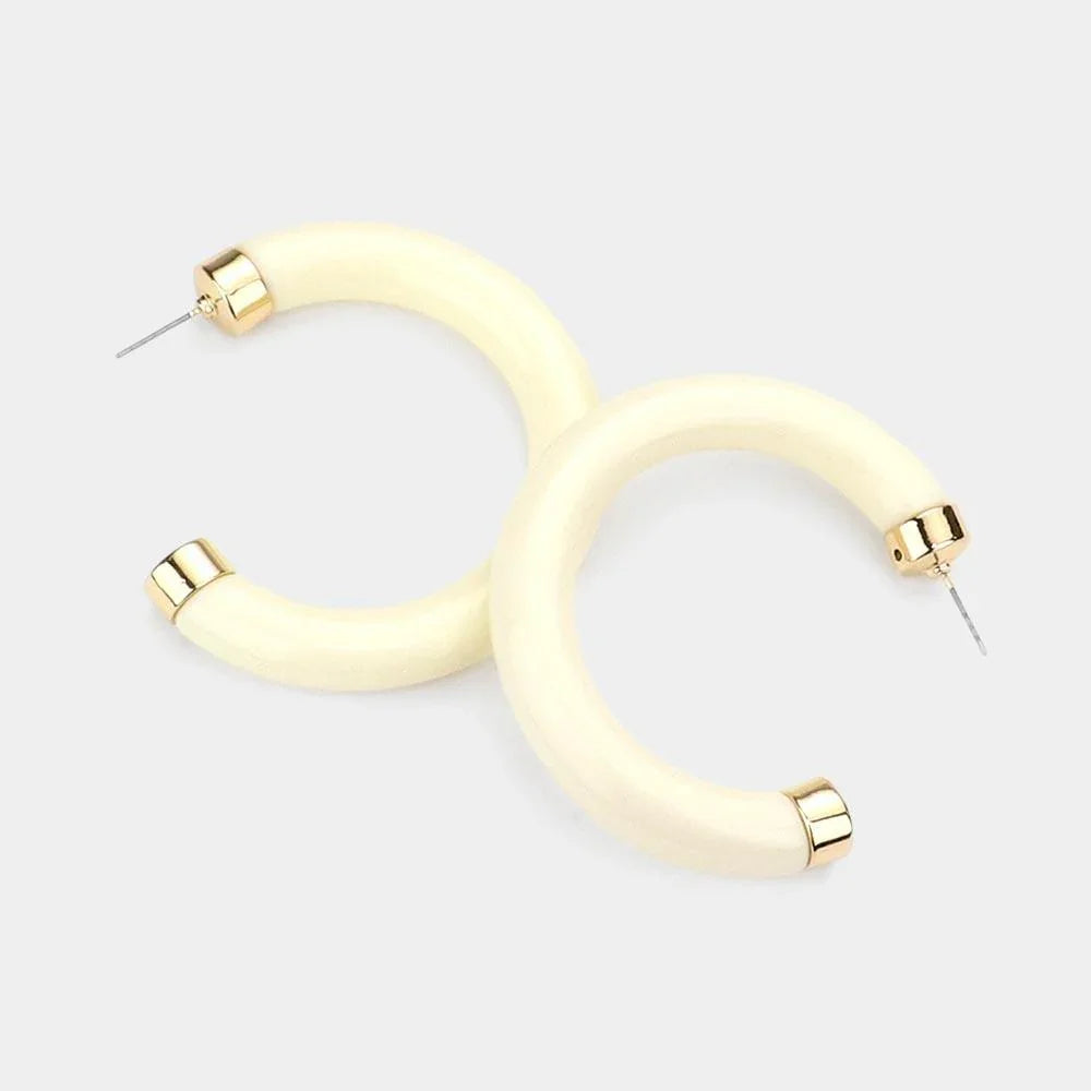 Acetate Hoop Earrings - Jewelry Store by Erik Rayo