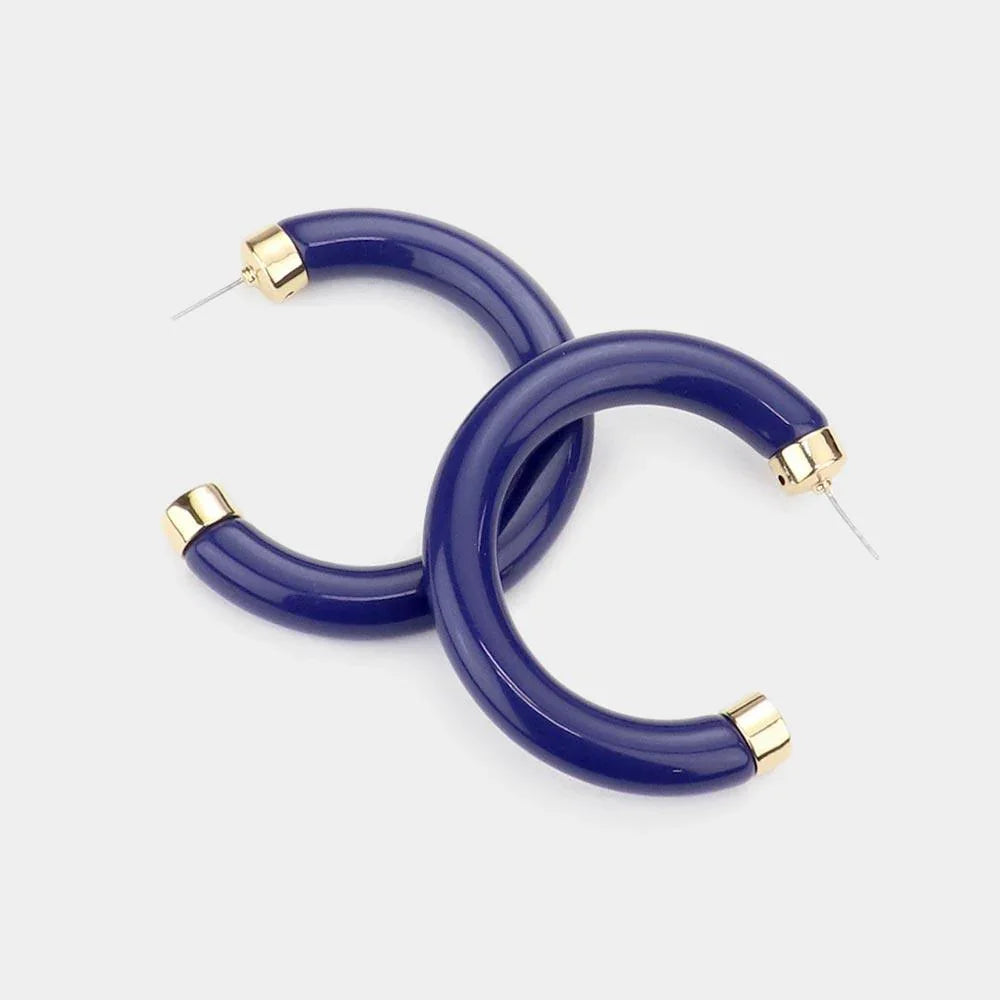Acetate Hoop Earrings - Jewelry Store by Erik Rayo