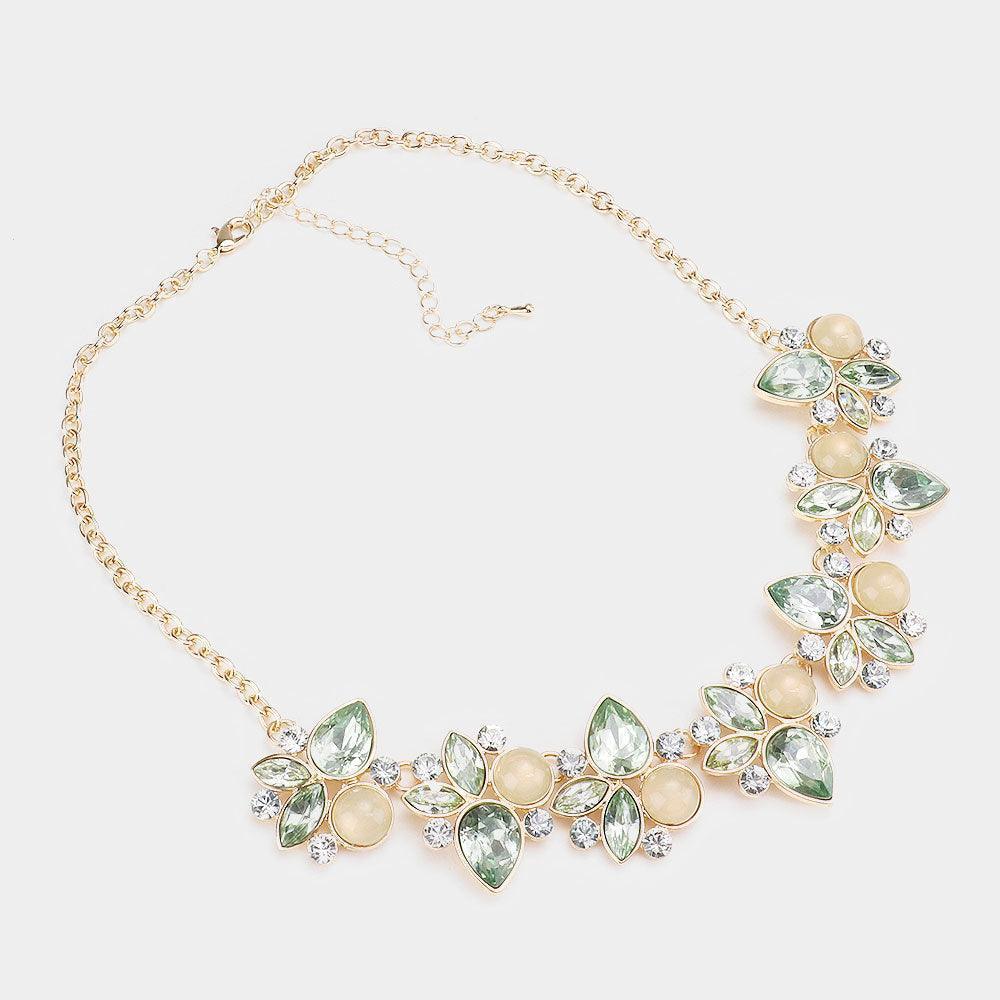 Stone Cluster Statement Necklace - Jewelry Store by Erik Rayo