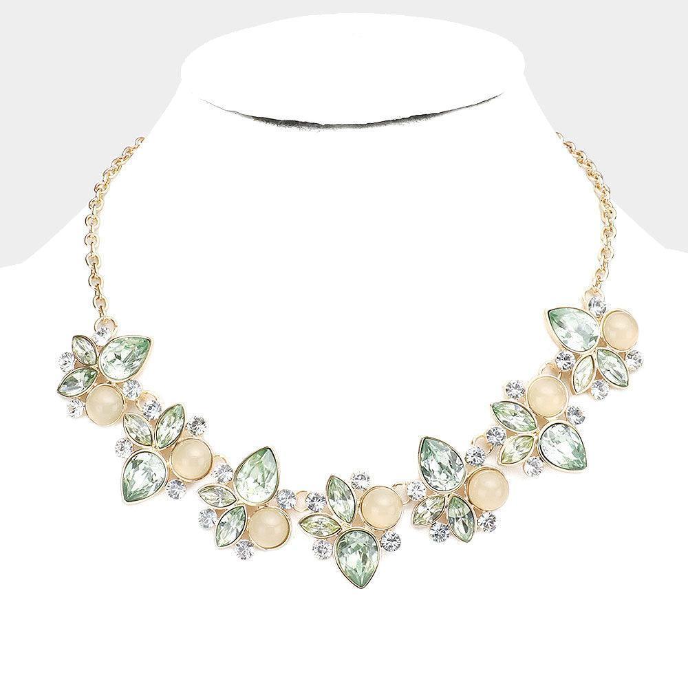 Stone Cluster Statement Necklace - Jewelry Store by Erik Rayo