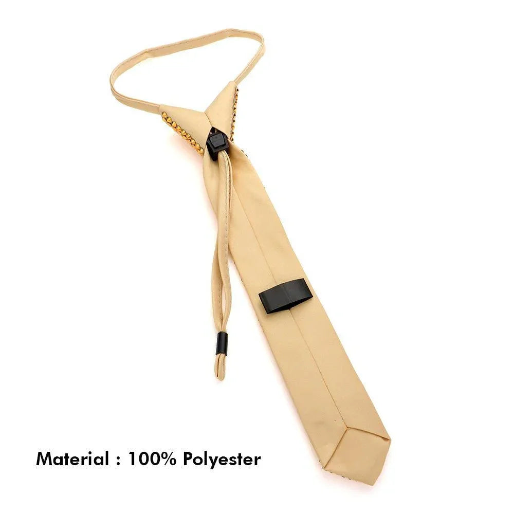 Yellow Mardi Gras Bling Neck Tie Necklace - Jewelry Store by Erik Rayo