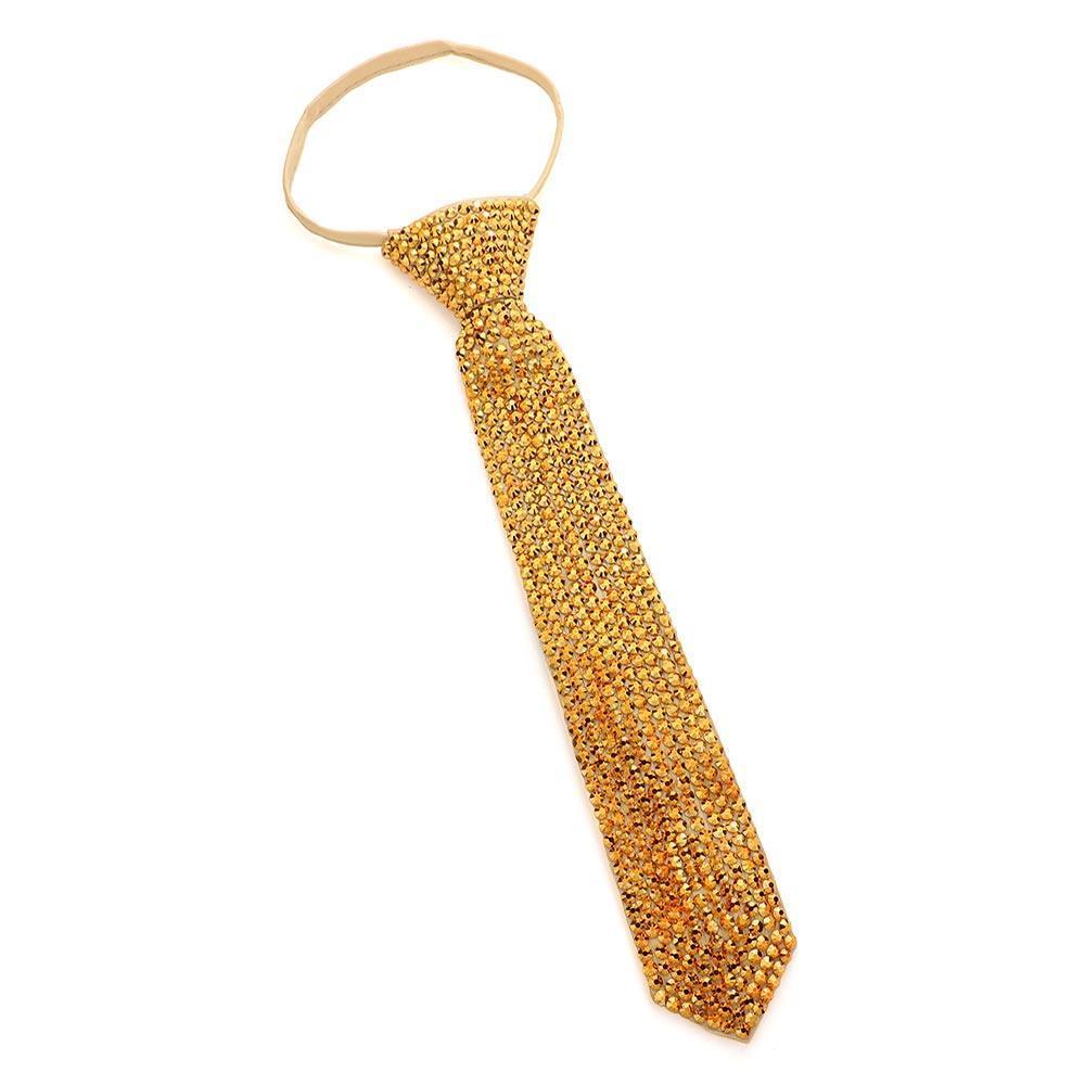 Gold Bling Neck Tie Necklace - Jewelry Store by Erik Rayo