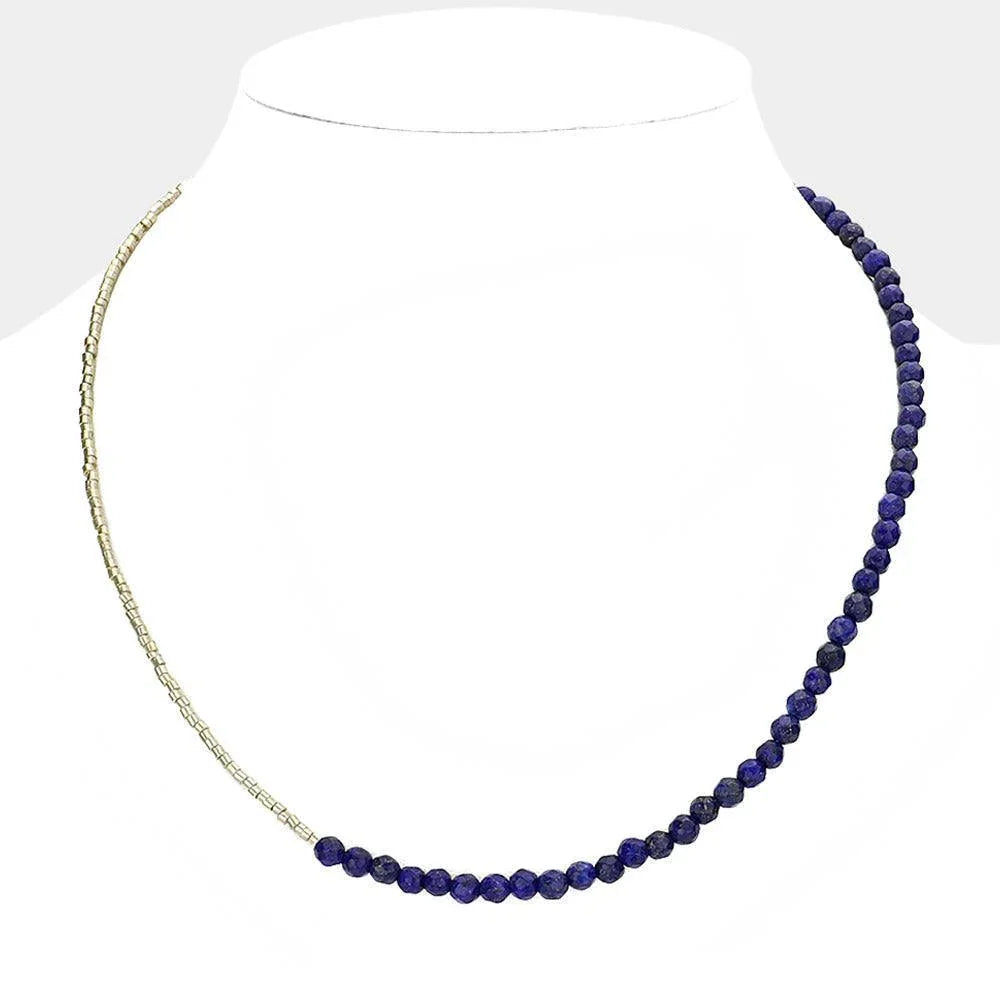 Gold Beaded Necklace - Jewelry Store by Erik Rayo