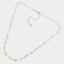 Load image into Gallery viewer, Gold Round Lucite Link Necklace
