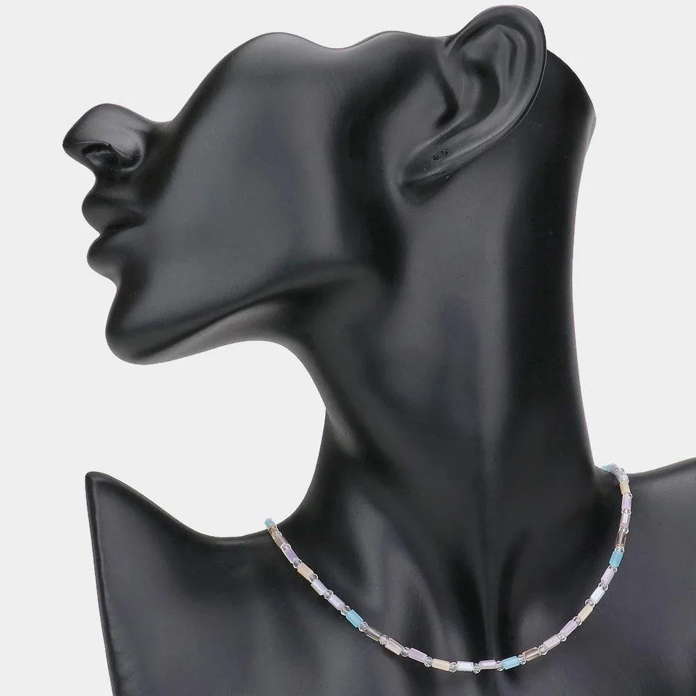 Rectangle Beaded Necklace - Jewelry Store by Erik Rayo