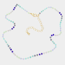 Load image into Gallery viewer, Blue Faceted Beaded Necklace
